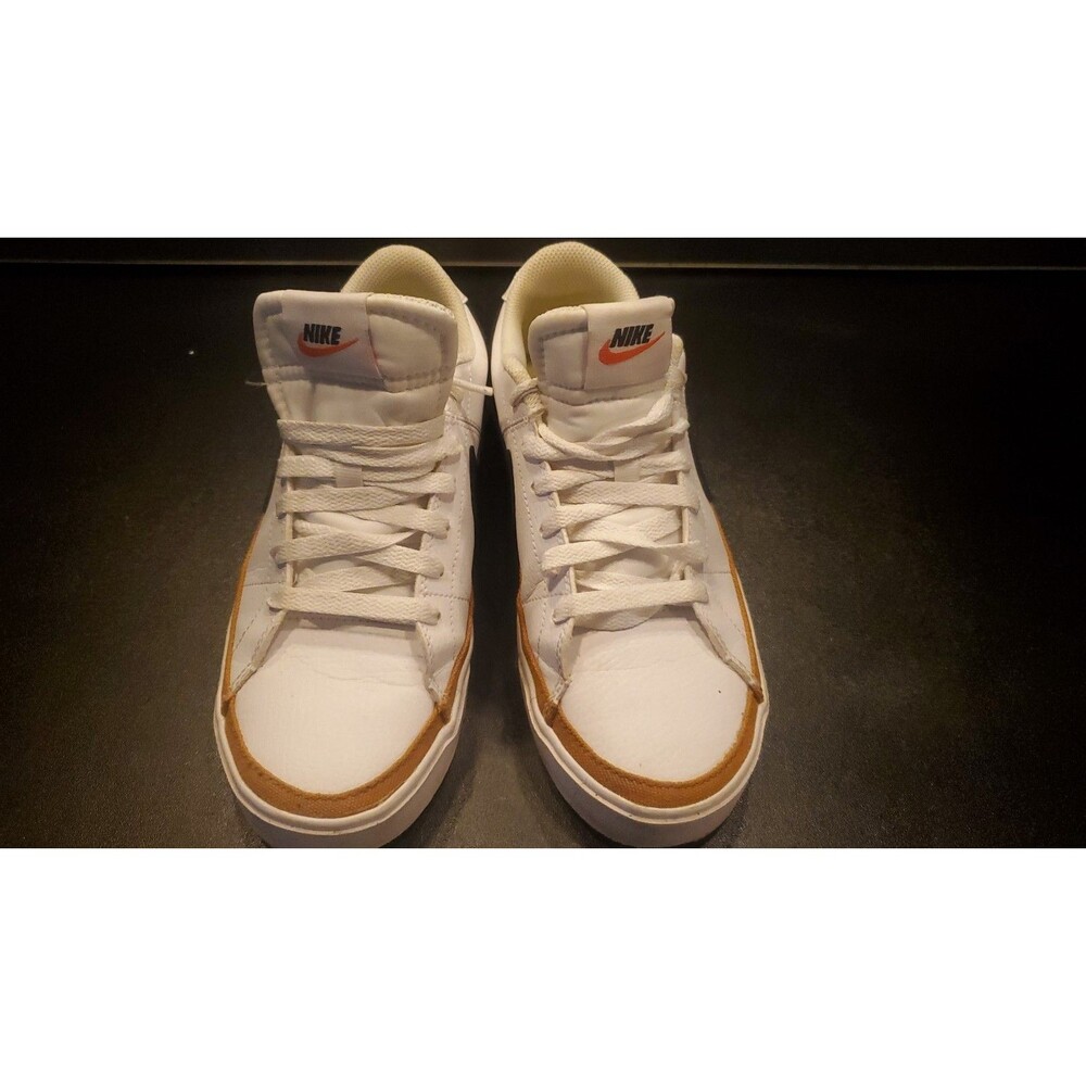 Nike Court Legacy Men's Size 8/Women's Size 9/9.5 Shoes White/Black/Desert Ochre